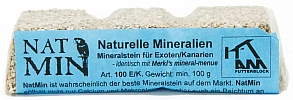 NatMin 100 E/K - Der feinkörnige Mineralstein für Exoten, Kanarien & kleine Vögel (100 g)